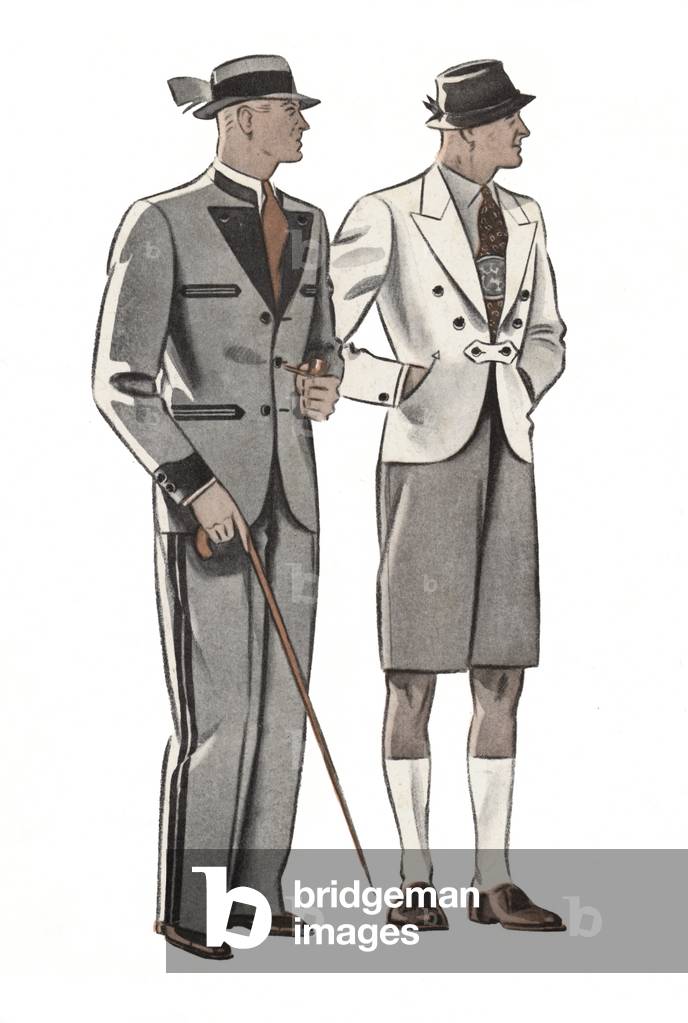 Male Fashions, 1935 (colour lithograph)
