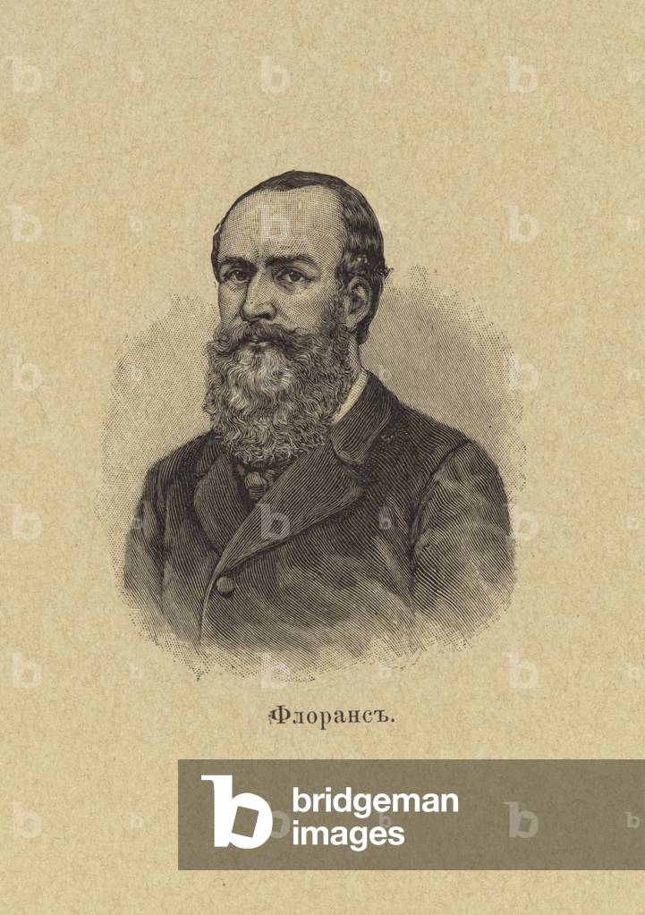 Gustave Flourens, French writer and a member of the Paris Commune in 1871 (litho)