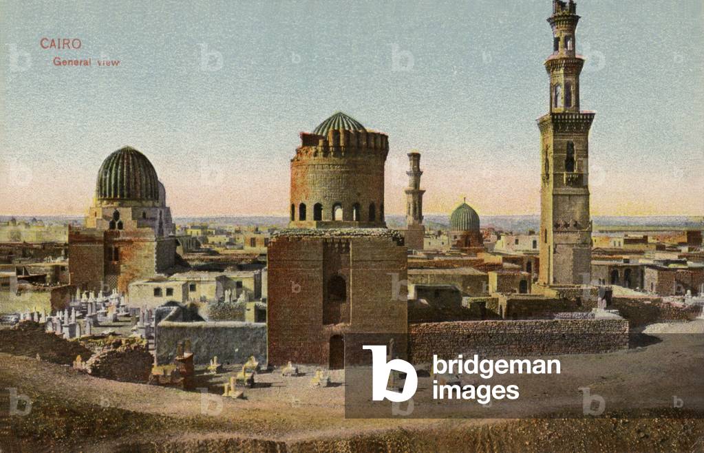 General view, Cairo, Egypt (coloured photo)