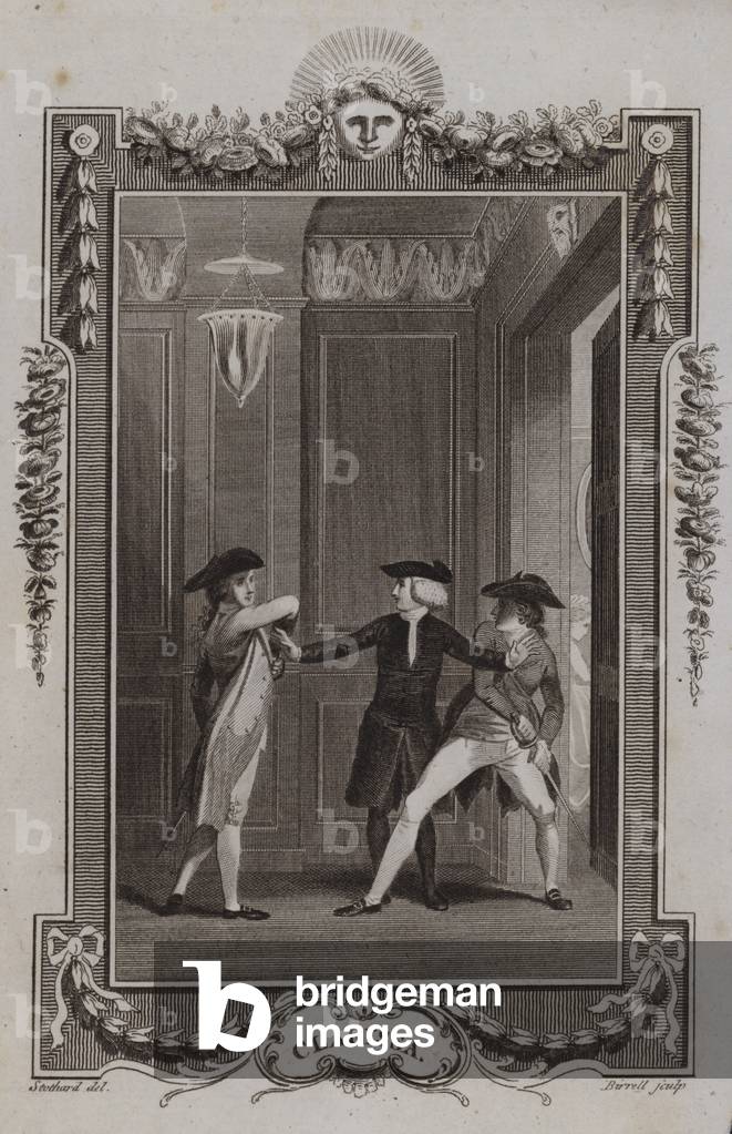 Scene from Clarissa, by Samuel Richardson (engraving)