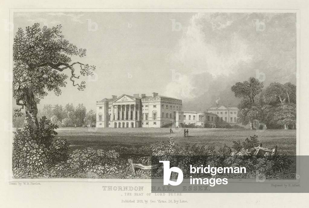 Thorndon Hall, Essex, the Seat of Lord Petre (engraving)