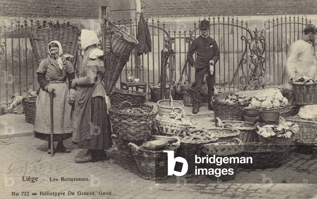 Botteresses, Liege, Belgium (b/w photo)