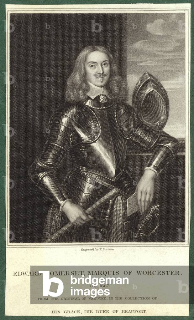 Portrait of Edward Somerset, Marquess of Worcester (engraving)