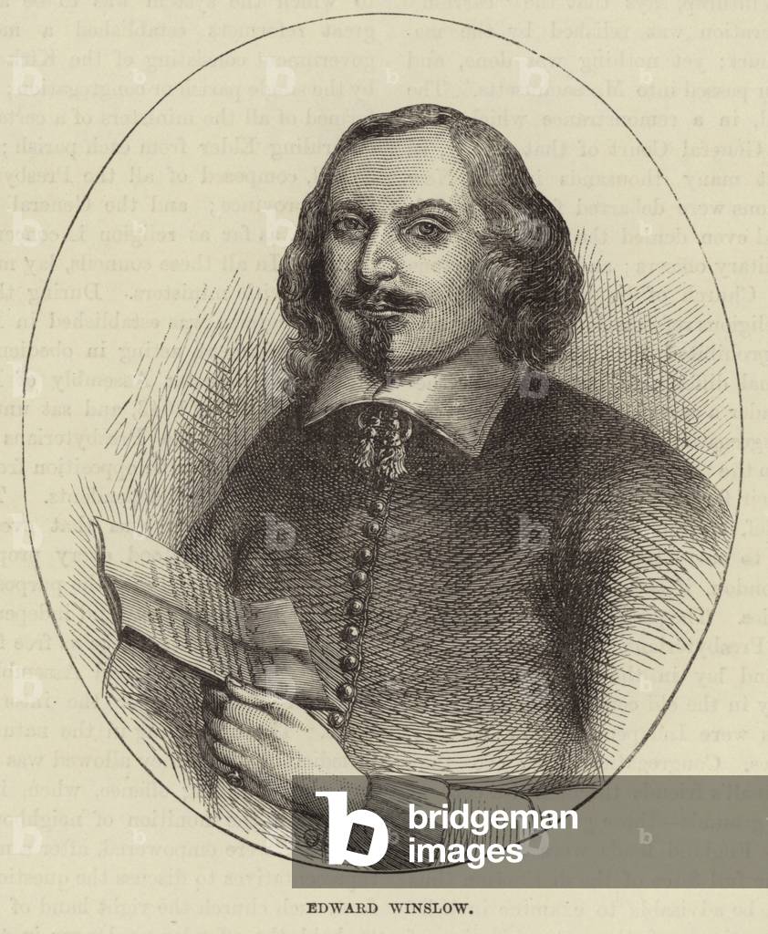 Portrait of Edward Winslow (engraving)