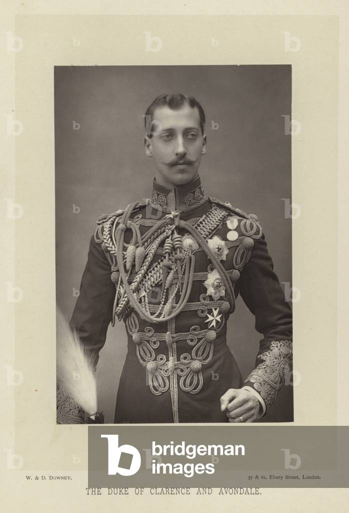 The Duke of Clarence and Avondale (b/w photo)