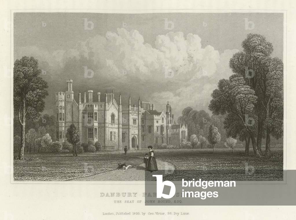 Danbury Park, Essex, the Seat of John Round, Esquire (engraving)