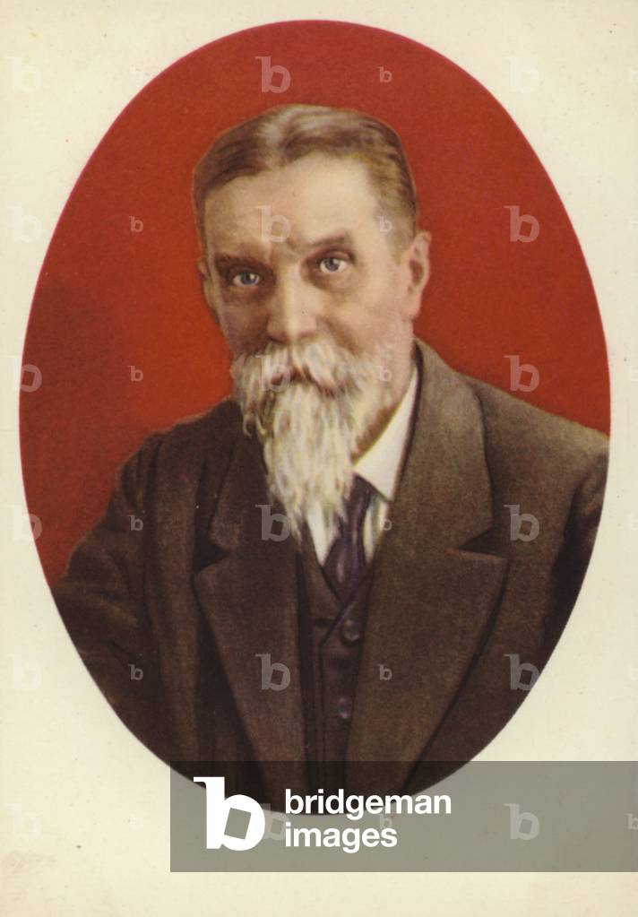 Kliment Timiryazev, Russian botanist (colour litho)