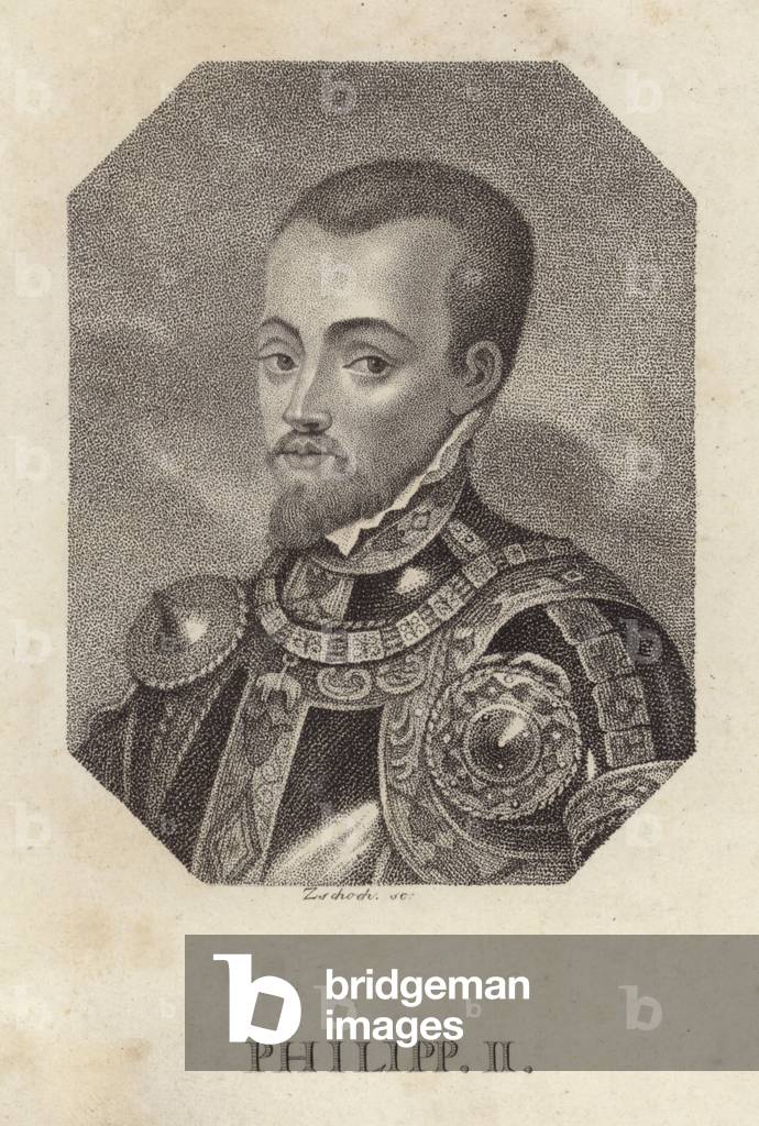 Philip II, King of Spain (engraving)