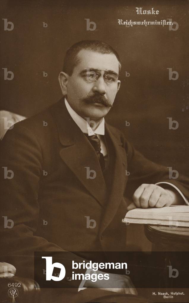 Gustav Noske (b/w photo)