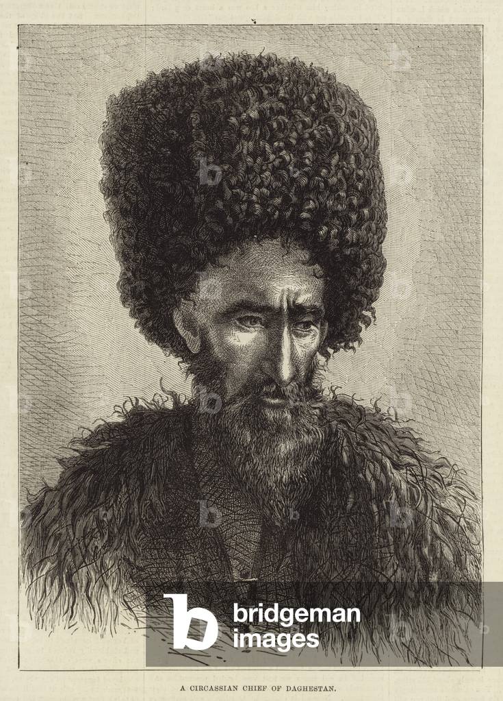 A Circassian chief of Dagestan (engraving)