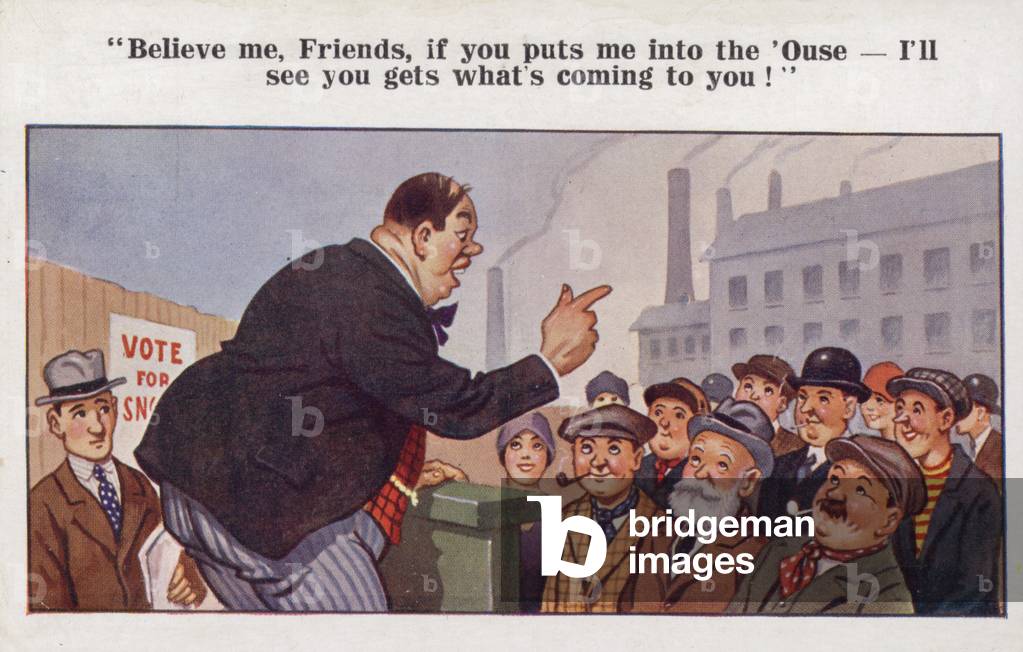 Election cartoon (colour litho)