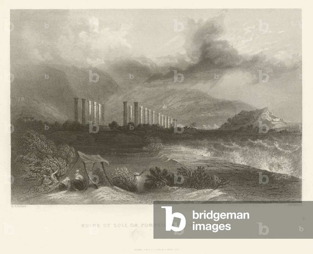 Ruins of Soli, or Pompeiopolis, Asia Minor, 1837 (engraving)