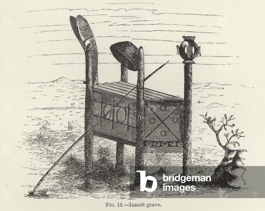 Innuit grave (engraving)