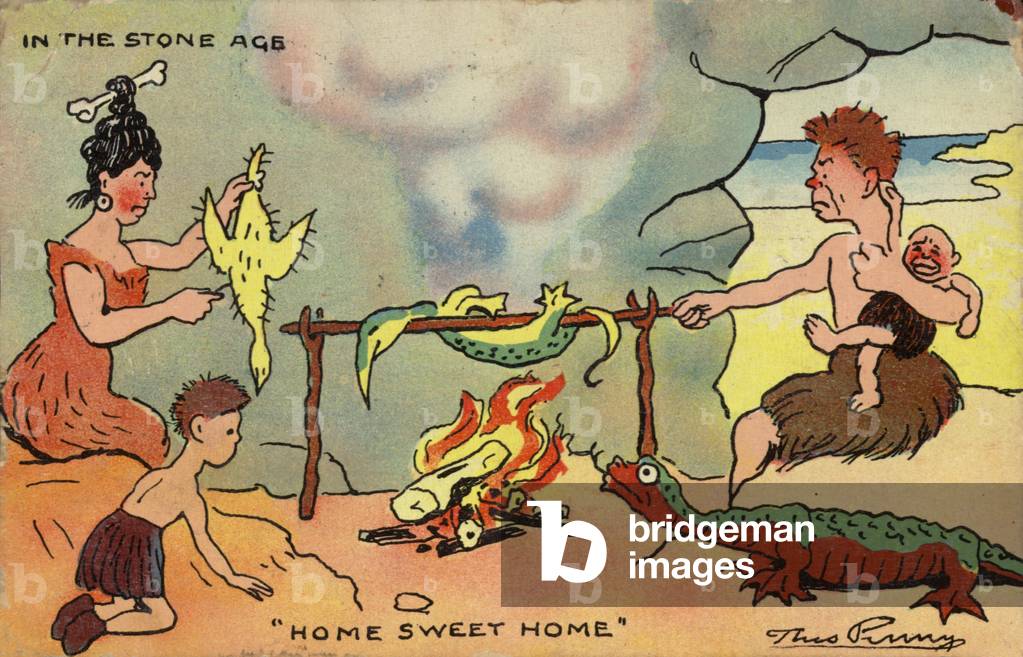 Home sweet home (colour litho)