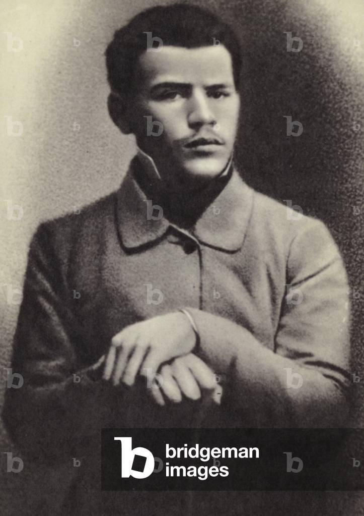 L N Tolstoi, Moscow, 1851 (b/w photo)