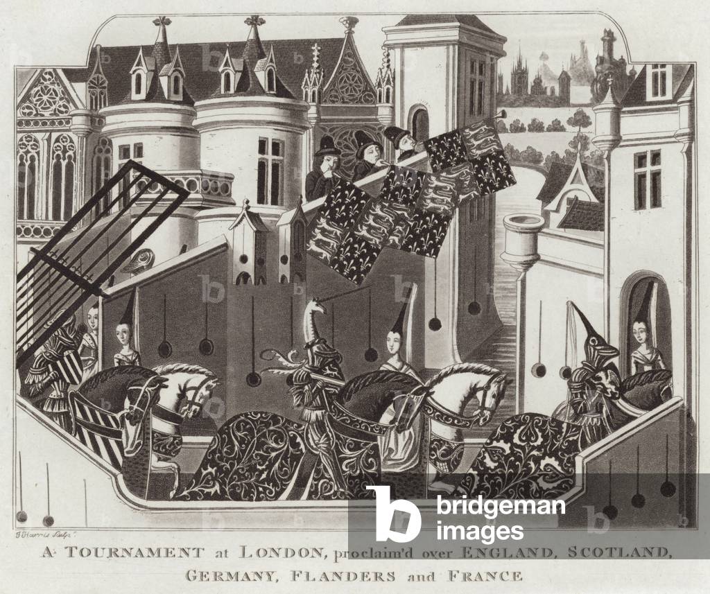 A Tournament at London, proclaim'd over England, Scotland, Germany, Flanders and France (engraving)