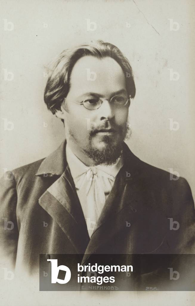 Evgeny Chirikov, Russian author (b/w photo)