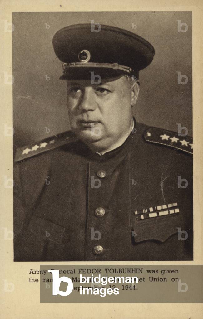 Fedor Tolbukhin, Soviet general (b/w photo)