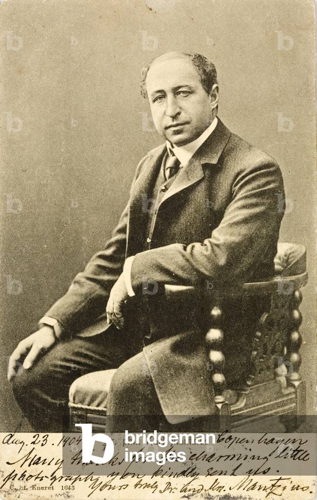 Karl Mantzius, Danish stage and film actor and director (b/w photo)