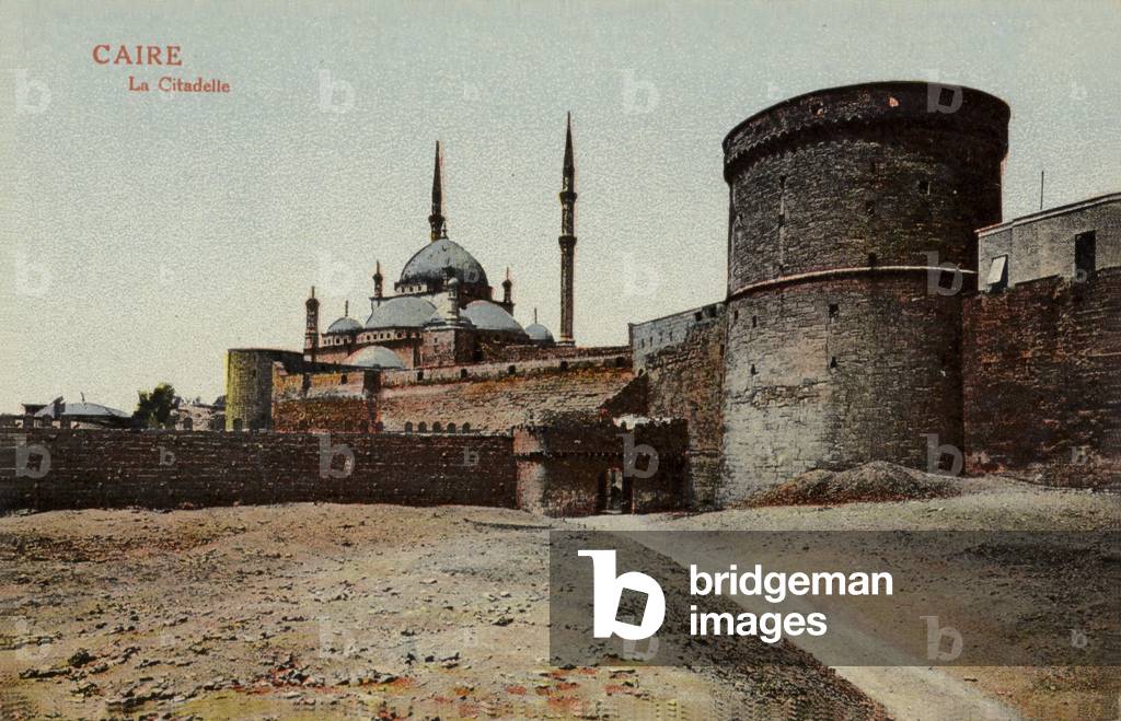 The Citadel, Cairo, Egypt (coloured photo)