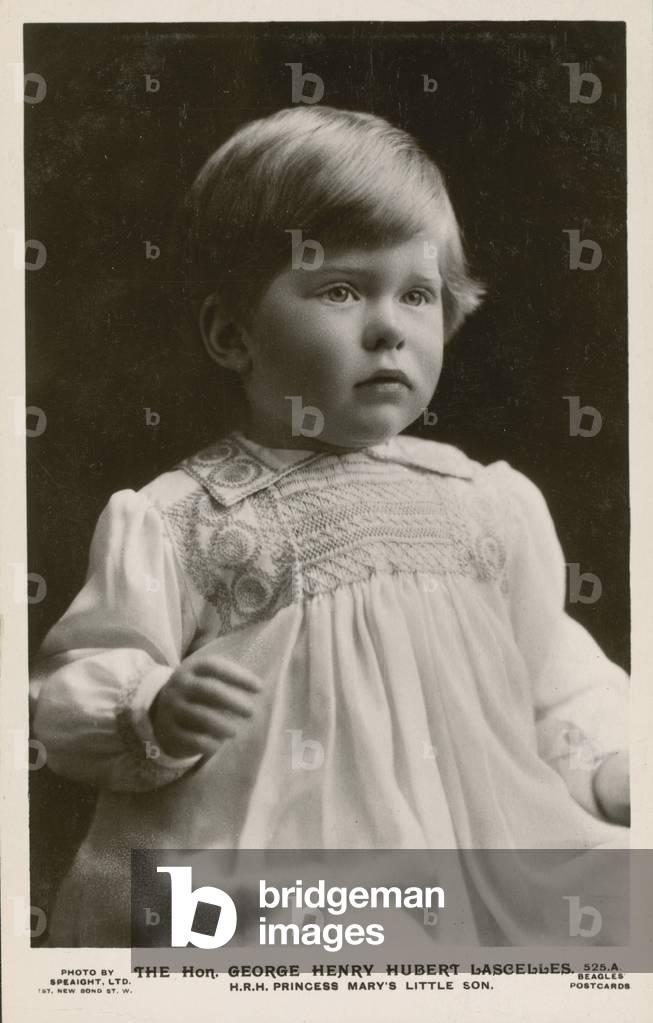 George Lascelles, eldest son of Mary, Princess Royal, Viscountess Lascelles (b/w photo)