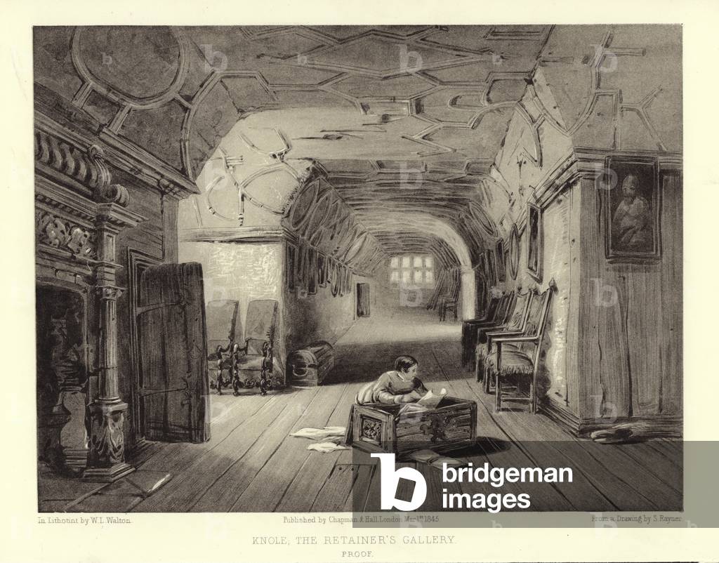 Knole, The Retainer's Gallery (lithotint)
