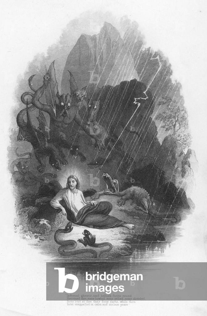 John Milton, Paradise Regained (engraving)