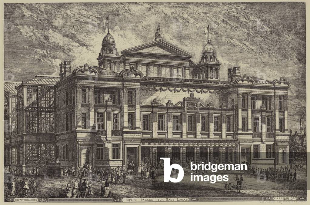 The People's Palace, Stepney, London (litho)