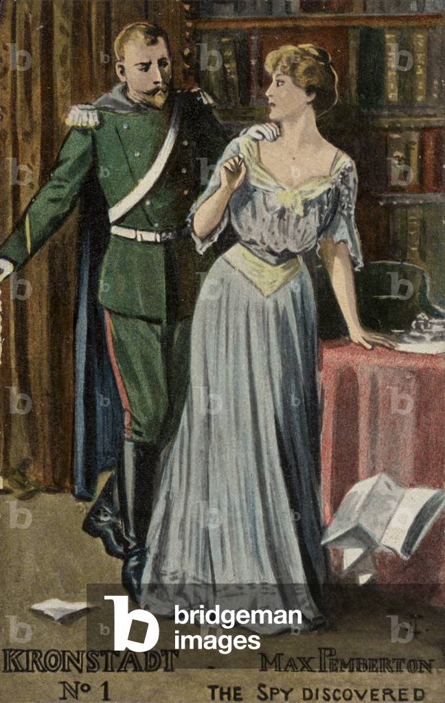 The Spy Discovered (colour litho)