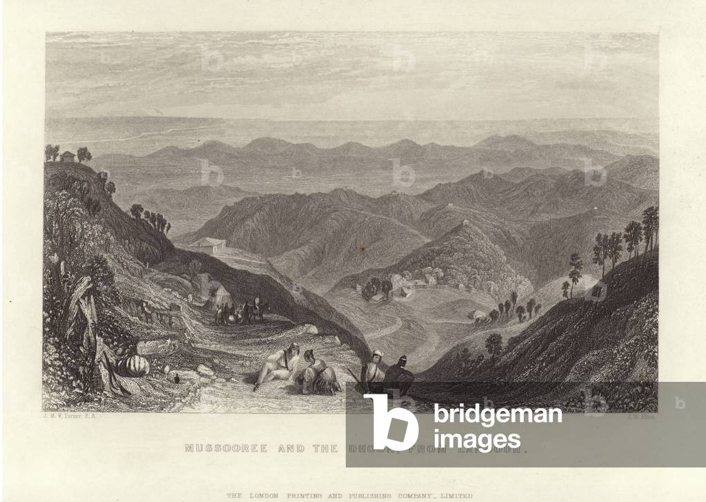 Mussooree and the Dhoon (engraving)