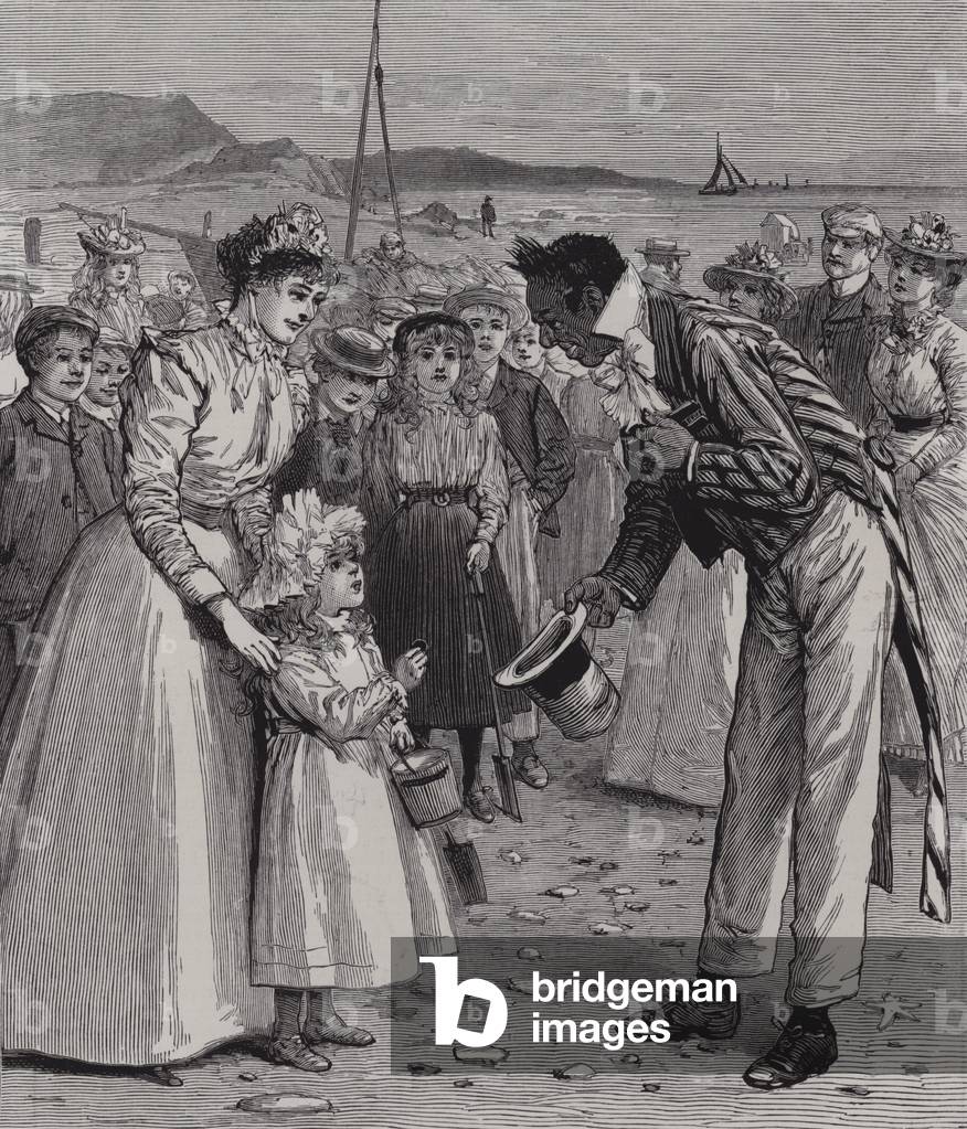 On the Sands - Uncle Bones (engraving)