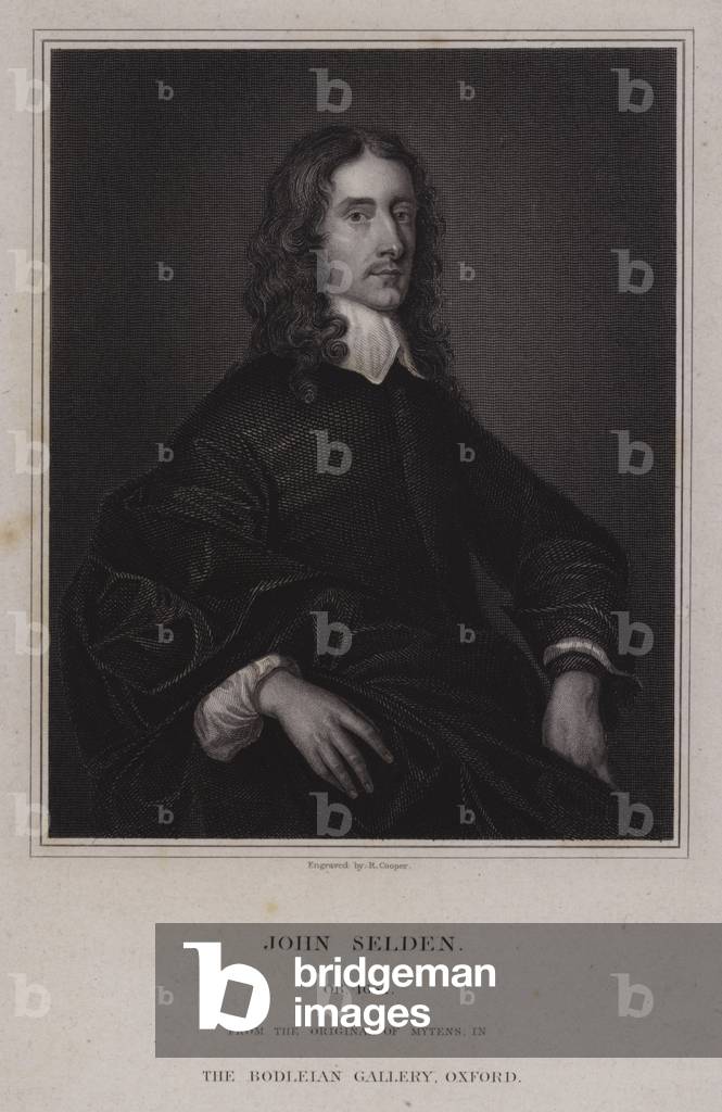 John Selden, English jurist and philosopher (engraving)
