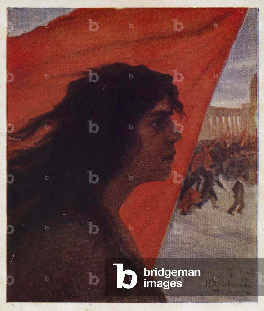 Revolution is Coming, 1908 (colour litho)