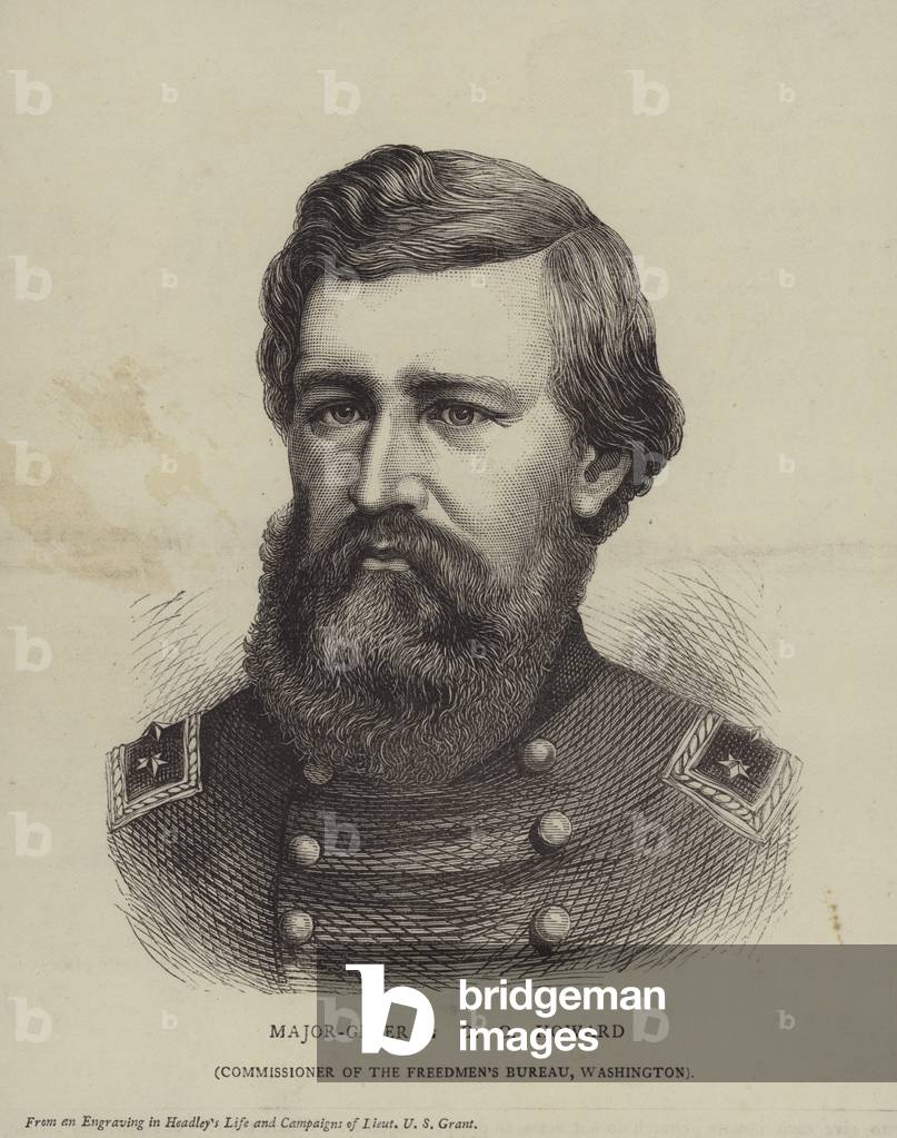 Major-General Oliver Otis Howard, American soldier (engraving)
