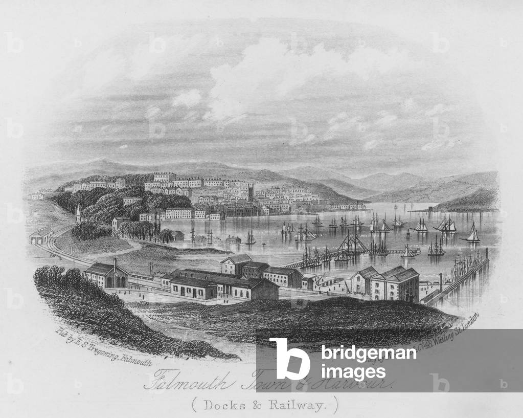 Falmouth Town and Harbour (engraving)