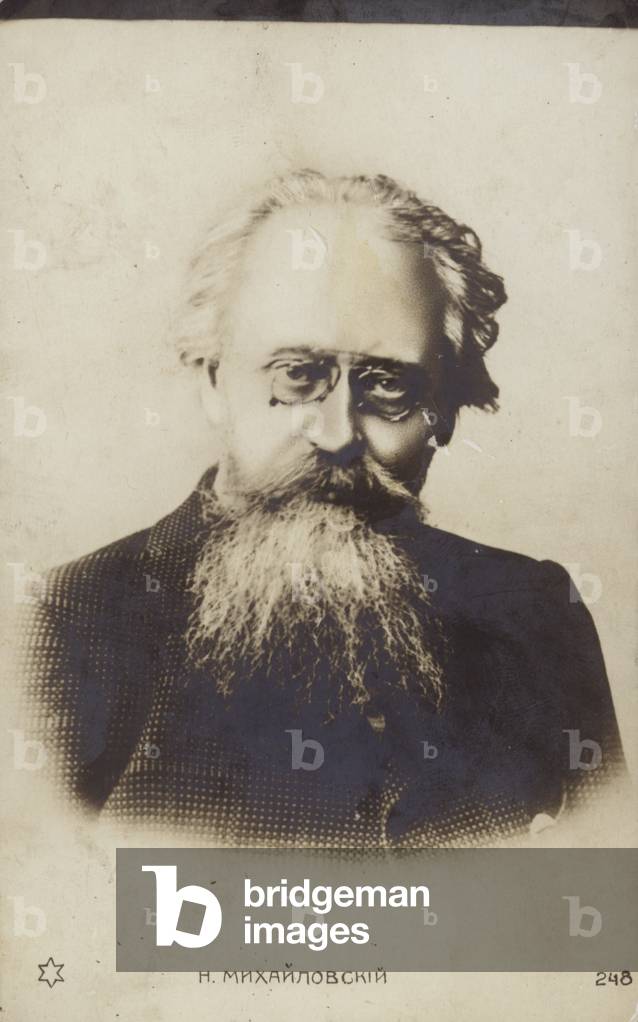Nikolay Mikhaylovsky, Russian philosopher and sociologist (b/w photo)