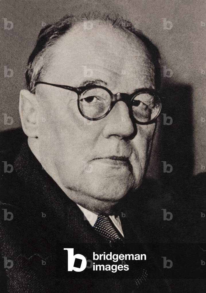 Waclaw Sierpinsk, Polish mathematician (b/w photo)