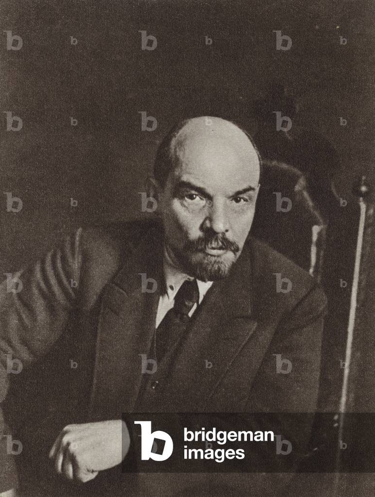 Lenin, Moscow, 2-5 March 1919 (b/w photo)