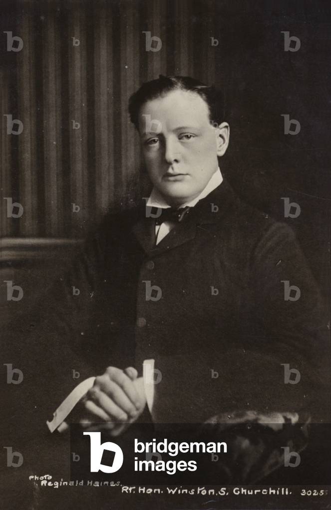 Winston Churchill (b/w photo)