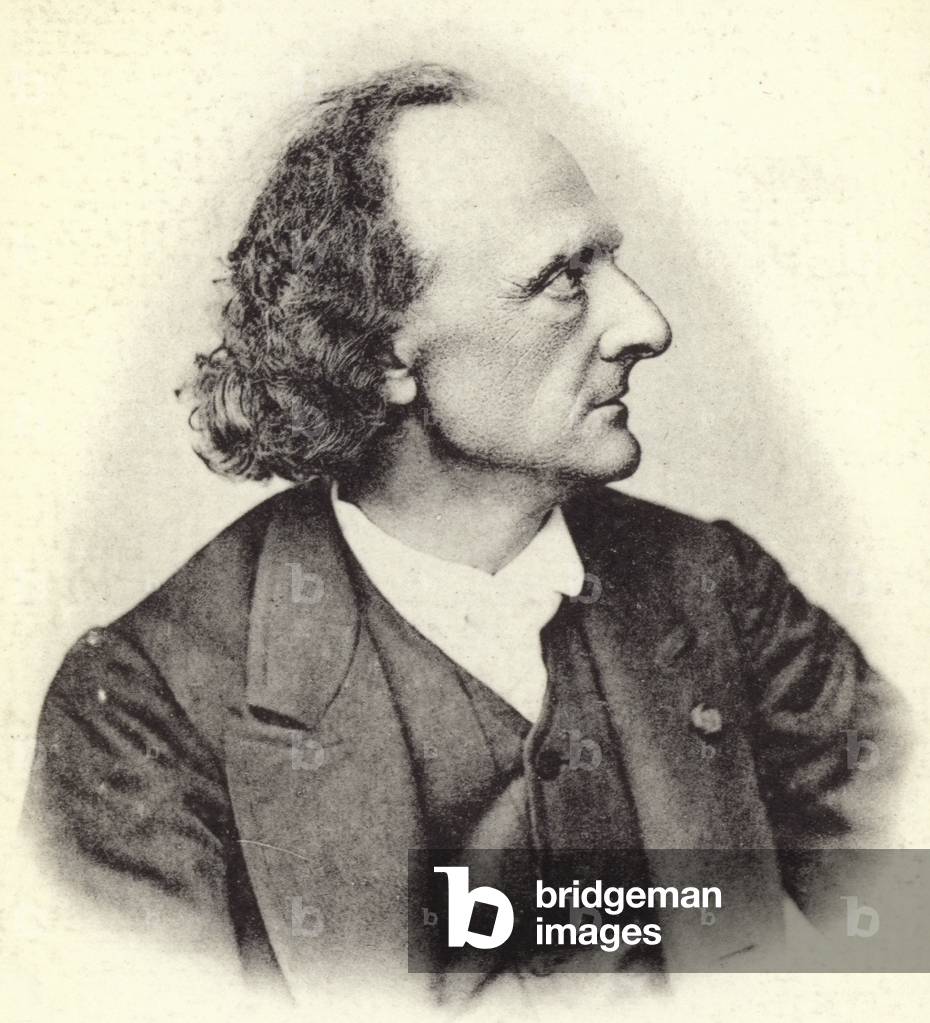 Portrait of Henry Litolff (b/w photo)