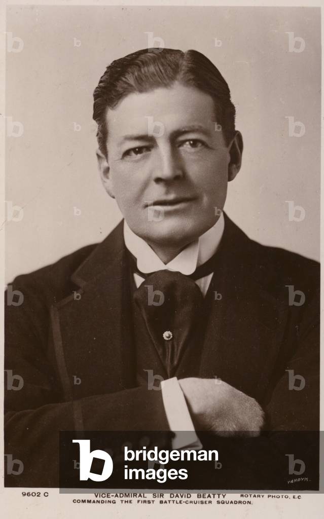 Portrait of Vice Admiral Sir David Beatty (b/w photo)