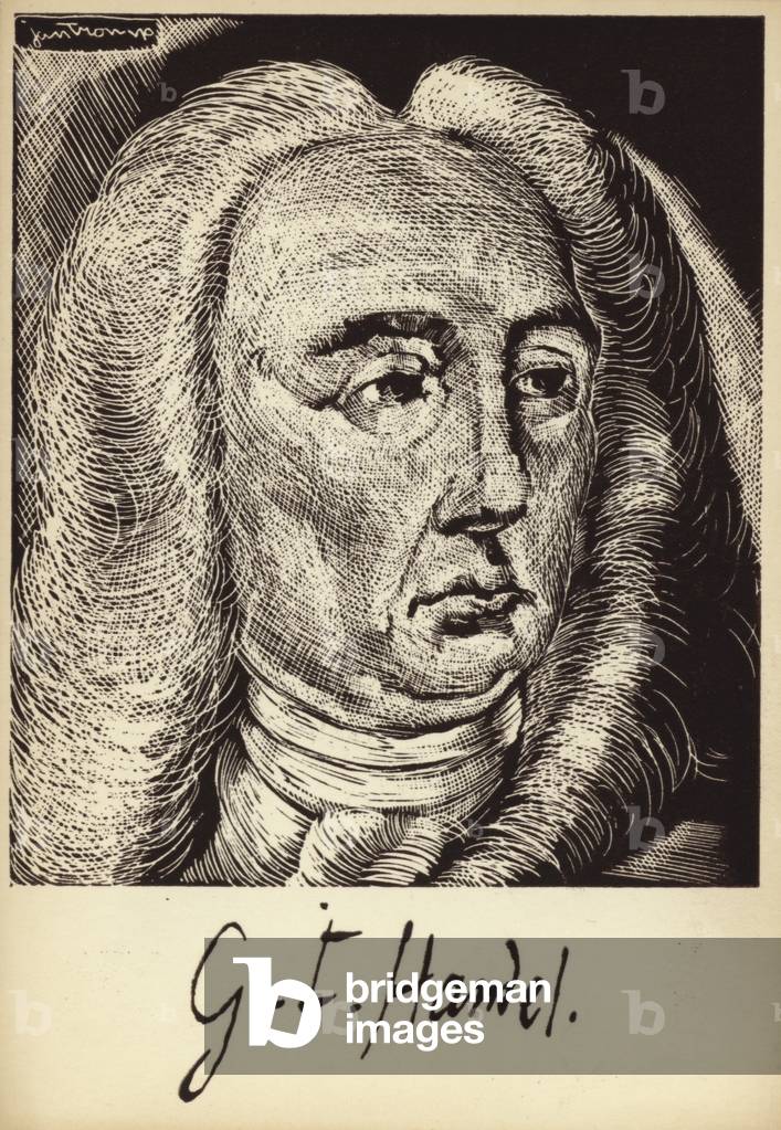 Portrait of George Friedrich Handel (engraving)