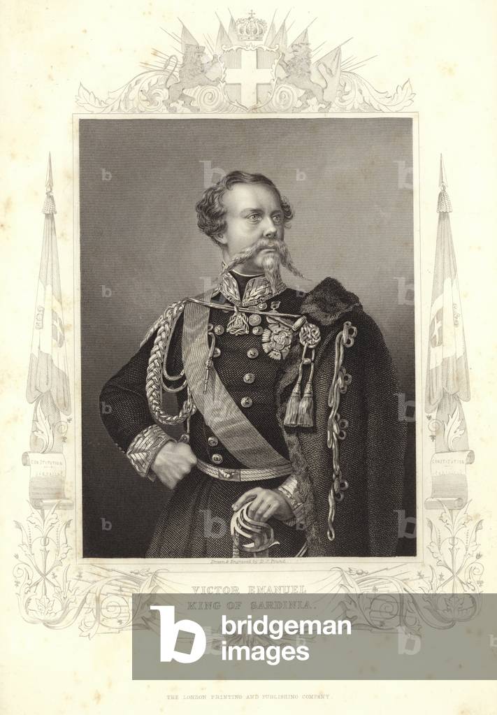 Victor Emmanuel II of Sardinia (engraving)