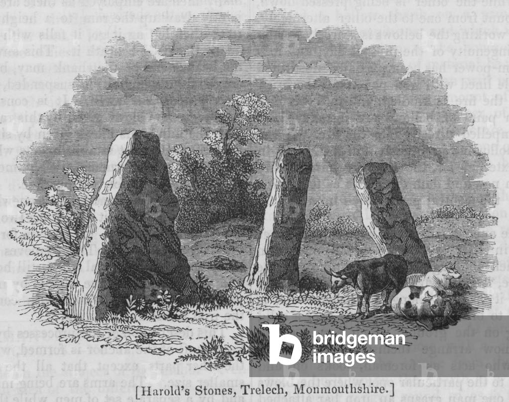 Harold's Stones, Trelech, Monmouthshire (engraving)