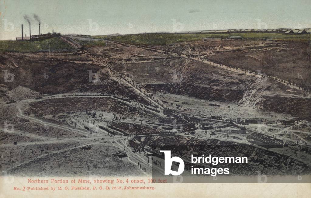 Postcard depicting the northern portion of a mine (photo)