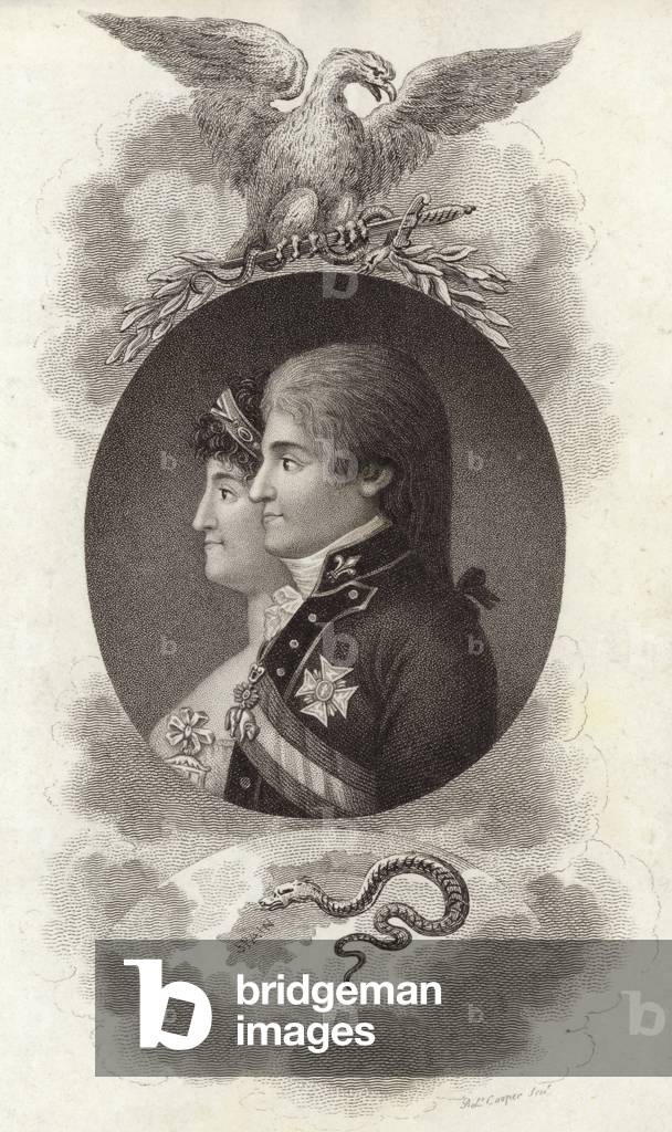 King Ferdinand VII Carlos Maria Isidoro of Spain (engraving)