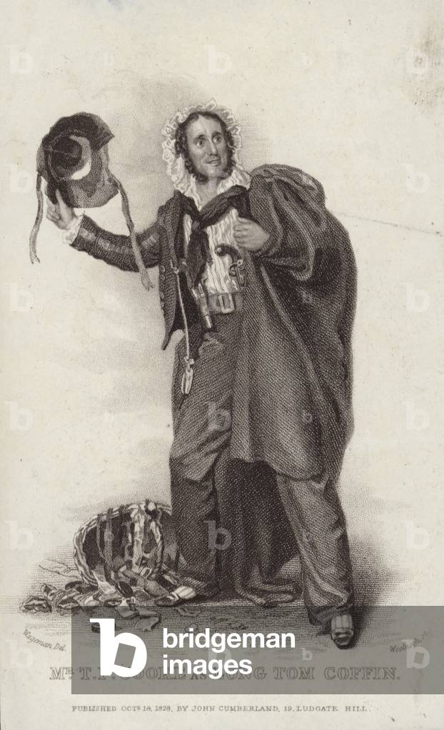 Thomas Potter Cooke as Long Tom Coffin (engraving)