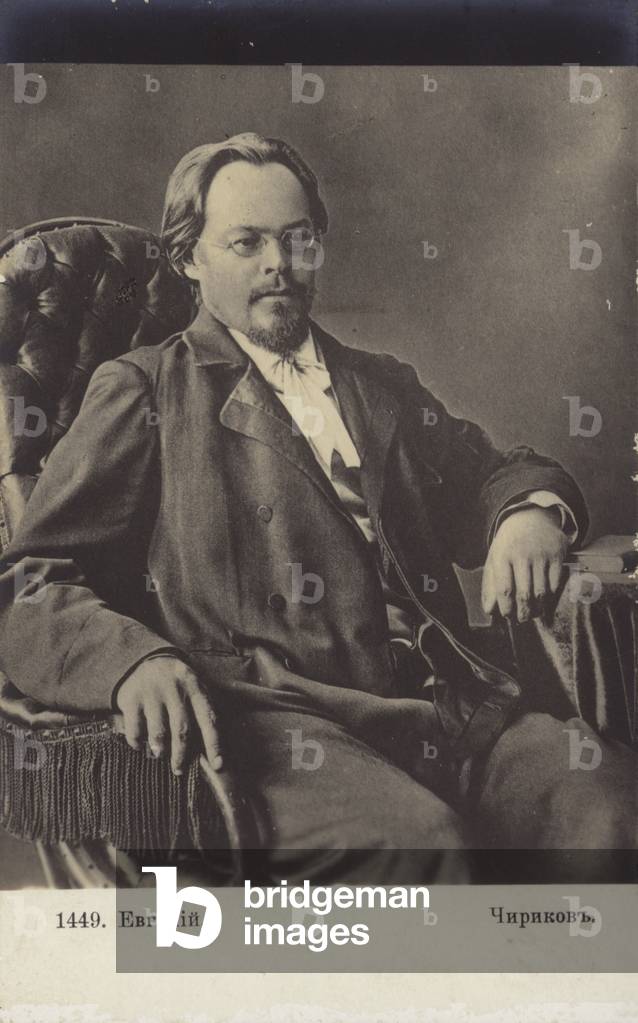 Evgeny Chirikov, Russian author (b/w photo)