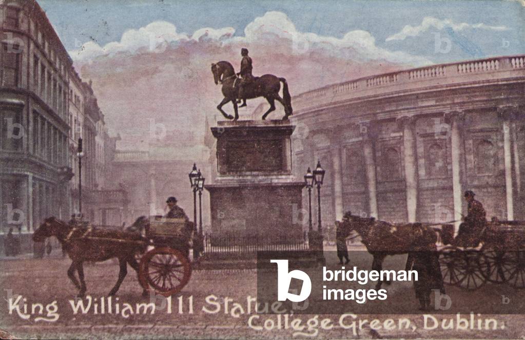 King William III Statue (coloured photo)