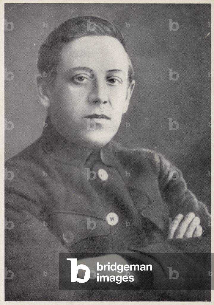 Symon Petliura, Ukrainian writer, politician and soldier (b/w photo)